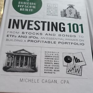 Investing 101 Paperback by Michele Cagan, CPA - White & Green Cover